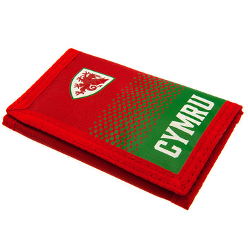 FA Wales Nylon Wallet - Officially licensed merchandise.