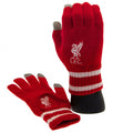 Liverpool FC Touchscreen Knitted Gloves Youths RD - Officially licensed merchandise.