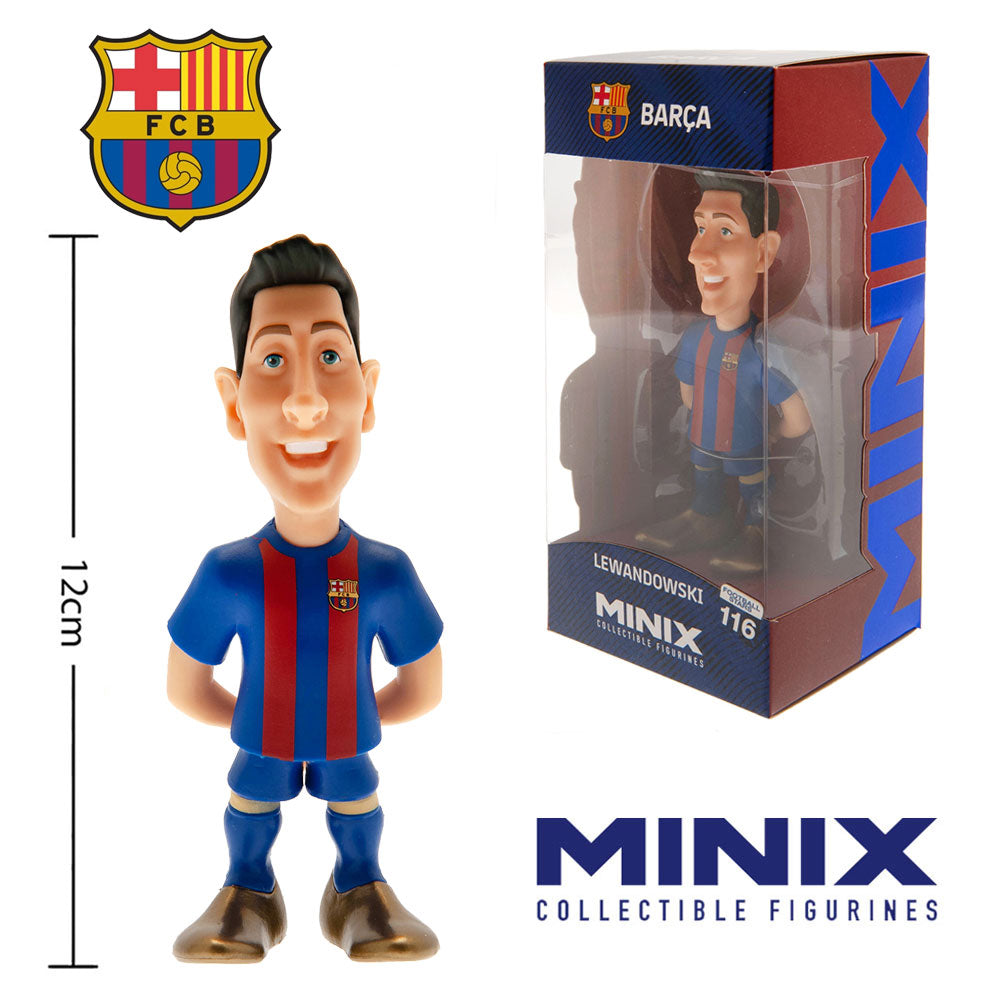 FC Barcelona MINIX Figure 12cm Lewandowski - Officially licensed merchandise.