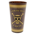 One Piece Premium Large Glass Straw Hat Crew - Officially licensed merchandise.