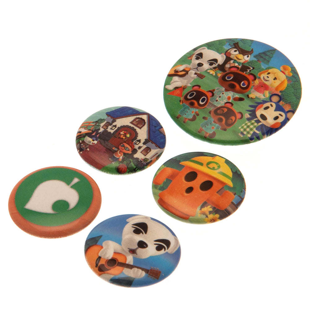 Animal Crossing Button Badge Set - Officially licensed merchandise.