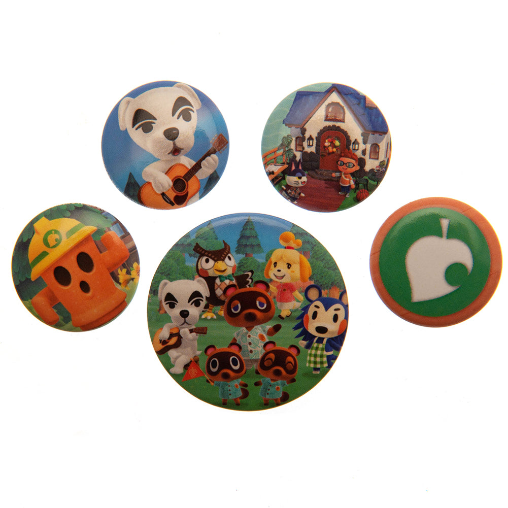 Animal Crossing Button Badge Set - Officially licensed merchandise.