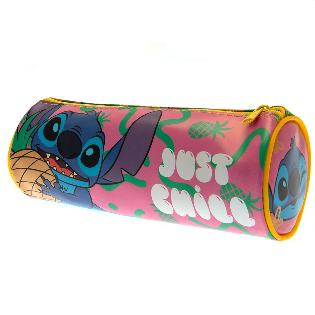 Lilo & Stitch Barrel Pencil Case - Officially licensed merchandise.