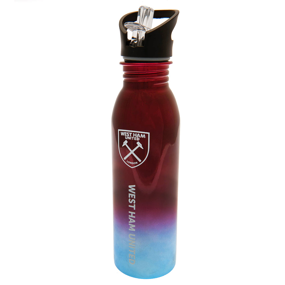 West Ham United FC UV Metallic Drinks Bottle - Officially licensed merchandise.