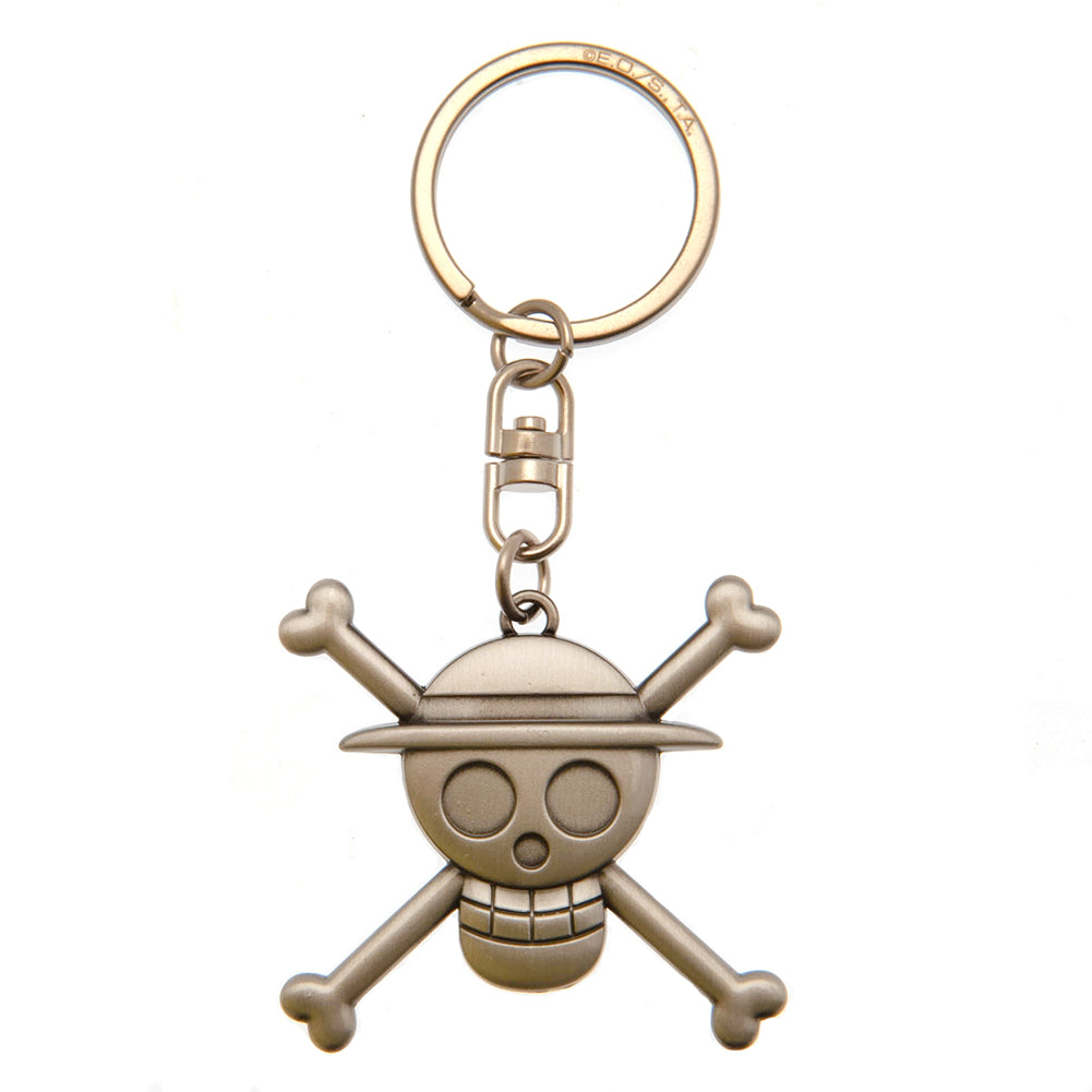 One Piece 3D Metal Keyring Luffy Skull - Officially licensed merchandise.