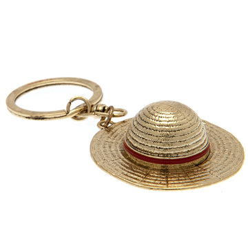 One Piece 3D Metal Keyring Straw Hat - Officially licensed merchandise.