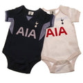 Tottenham Hotspur FC 2 Pack Bodysuit 12/18 mths GD - Officially licensed merchandise.