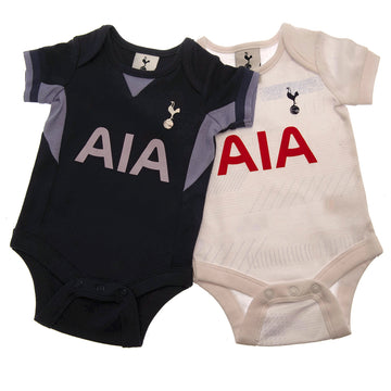 Tottenham Hotspur FC 2 Pack Bodysuit 6/9 mths GD - Officially licensed merchandise.