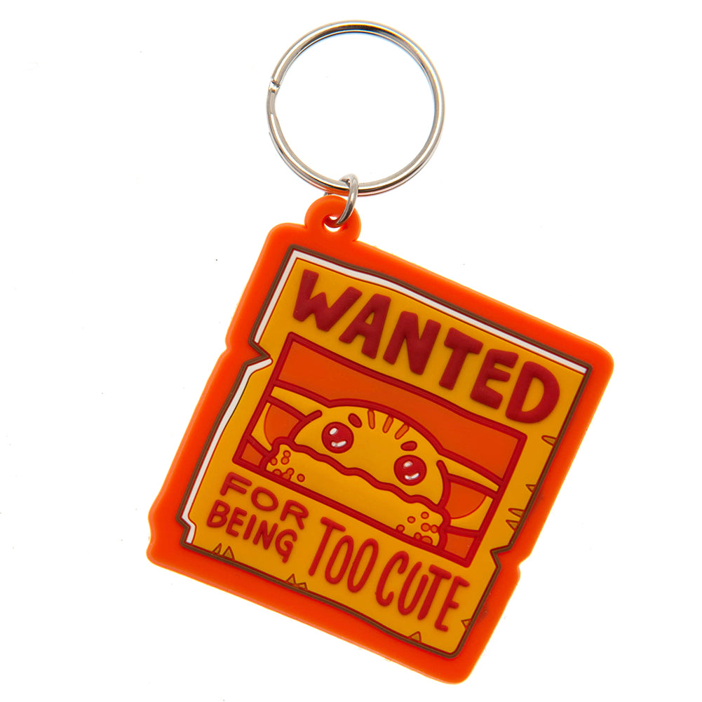 Star Wars: The Mandalorian PVC Keyring Wanted - Officially licensed merchandise.