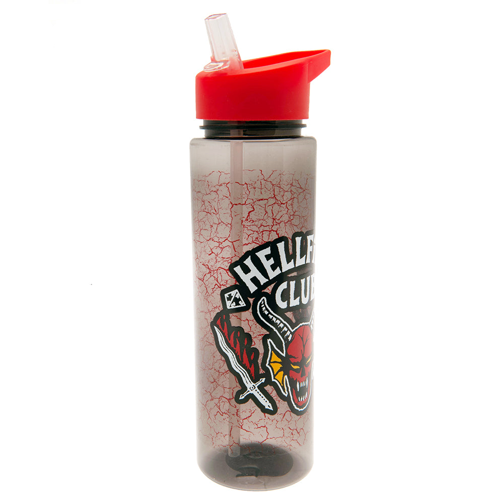 Stranger Things Plastic Drinks Bottle Hellfire Club - Officially licensed merchandise.