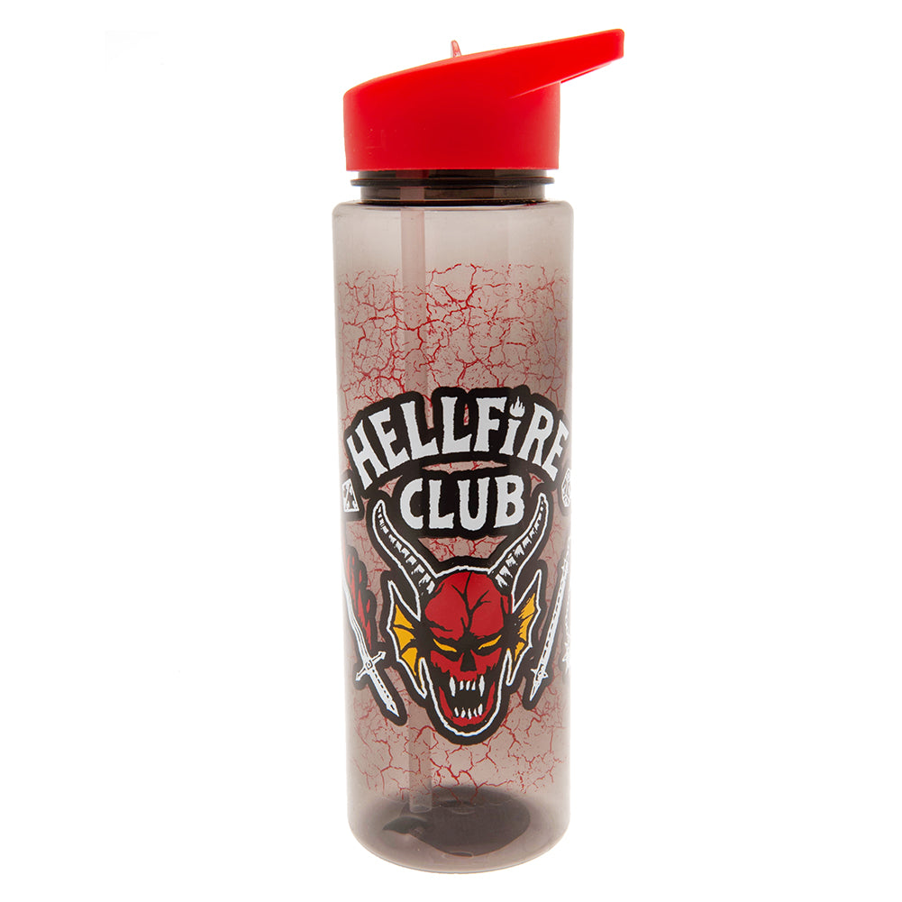 Stranger Things Plastic Drinks Bottle Hellfire Club - Officially licensed merchandise.