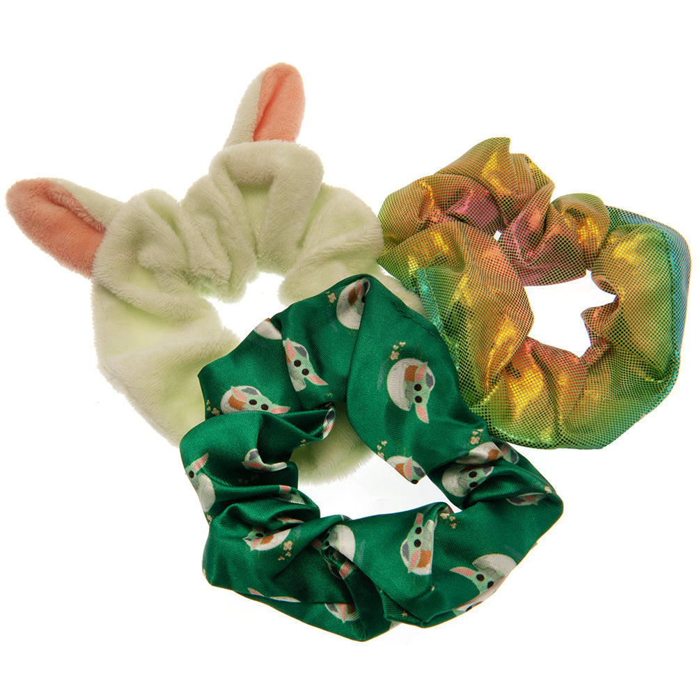 Star Wars: The Mandalorian 3pk Scrunchie Set - Officially licensed merchandise.