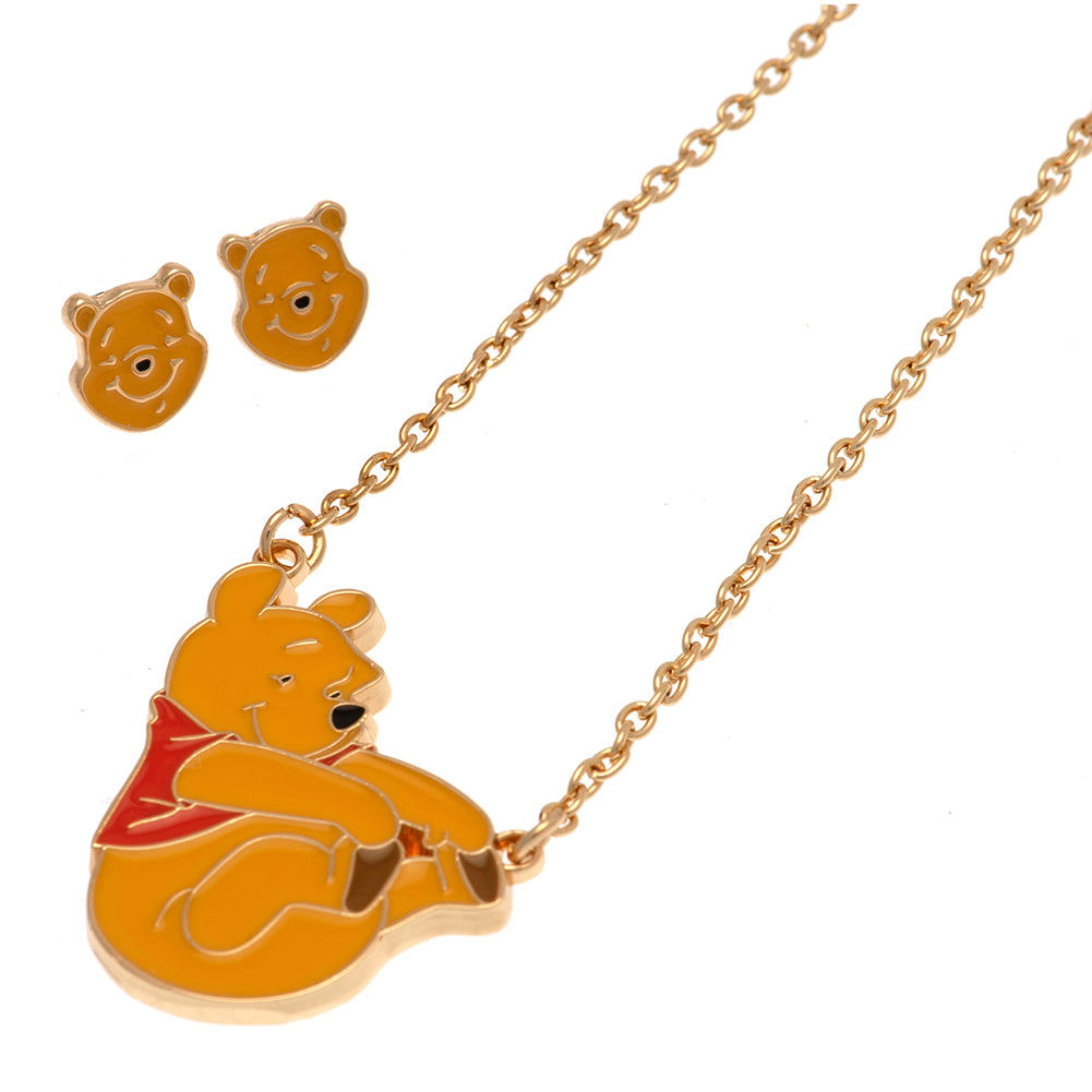 Winnie The Pooh Fashion Jewellery Necklace & Earring Set - Officially licensed merchandise.