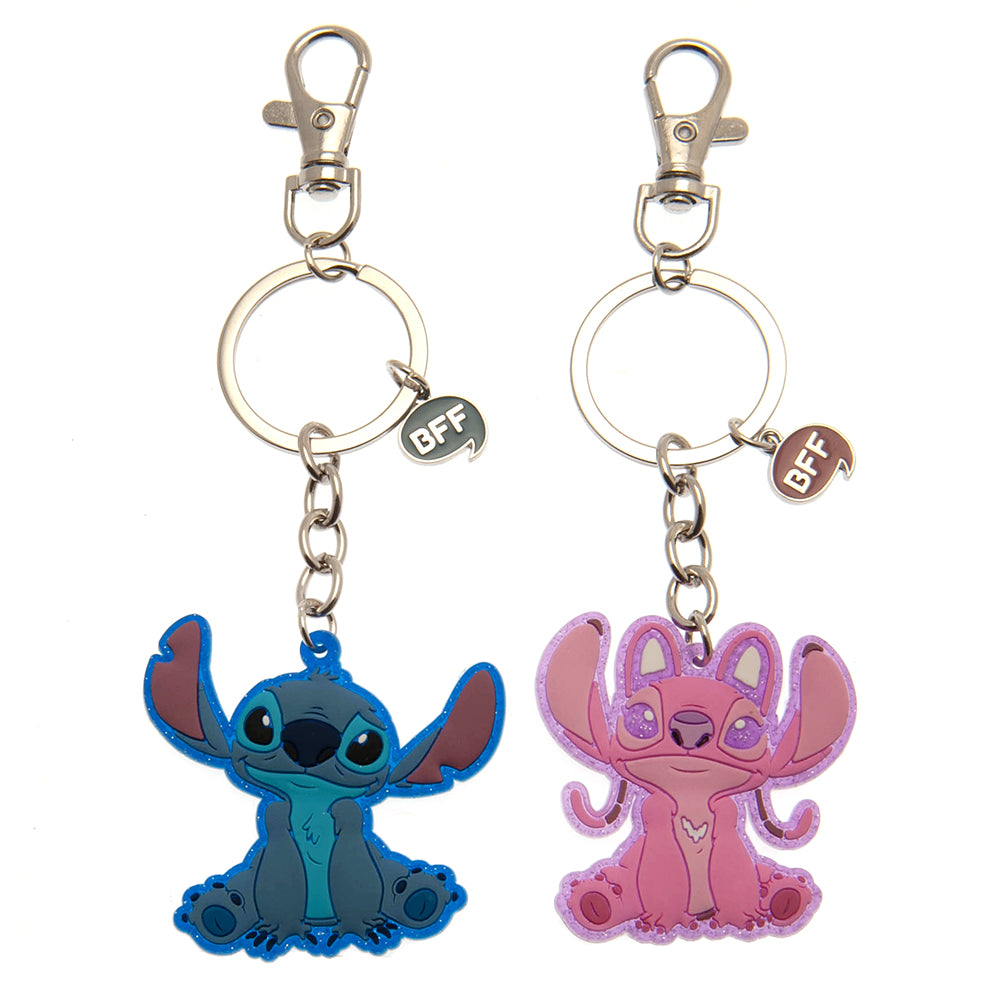 Lilo & Stitch BFF Keyring Set - Officially licensed merchandise.