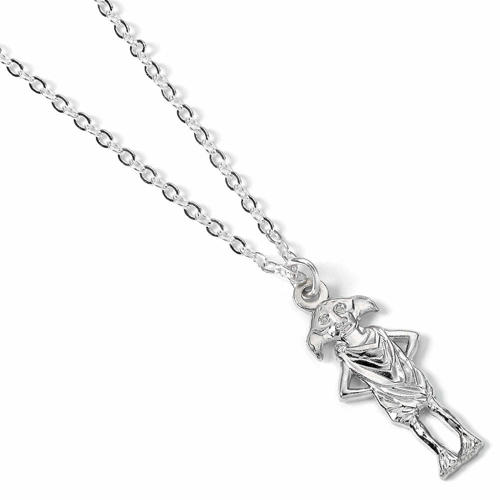 Harry Potter Silver Plated Necklace Dobby House Elf - Officially licensed merchandise.