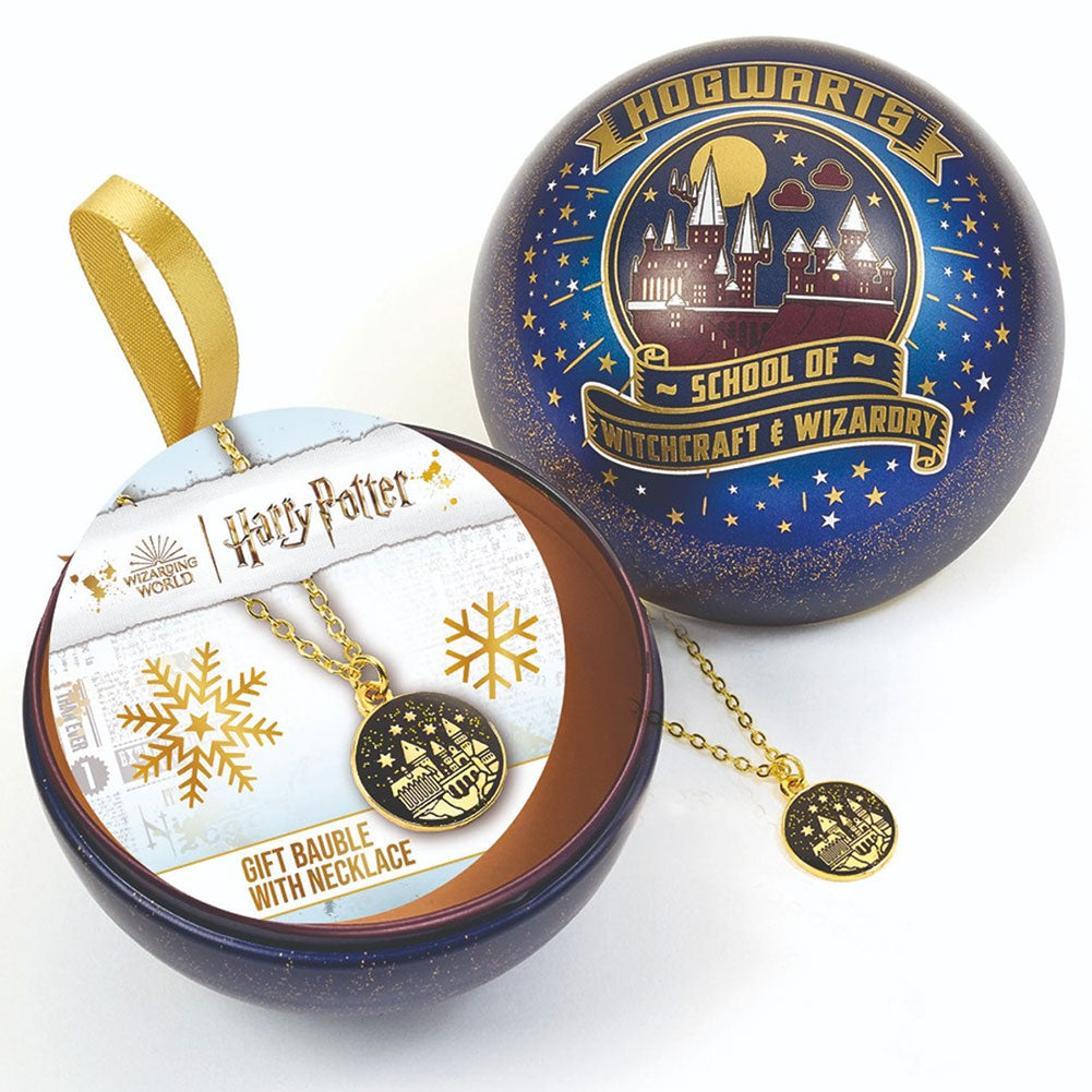 Harry Potter Christmas Gift Bauble Hogwarts Castle - Officially licensed merchandise.