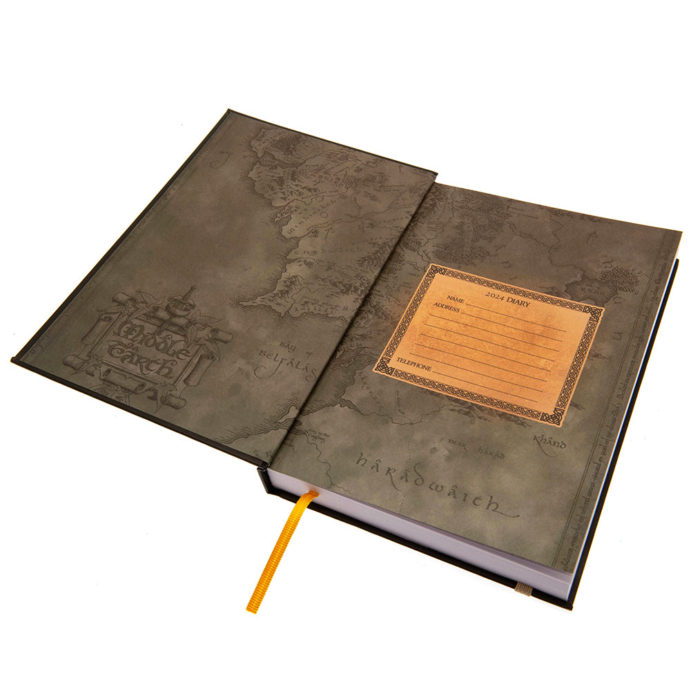 The Lord Of The Rings A5 Diary 2024 - Officially licensed merchandise.