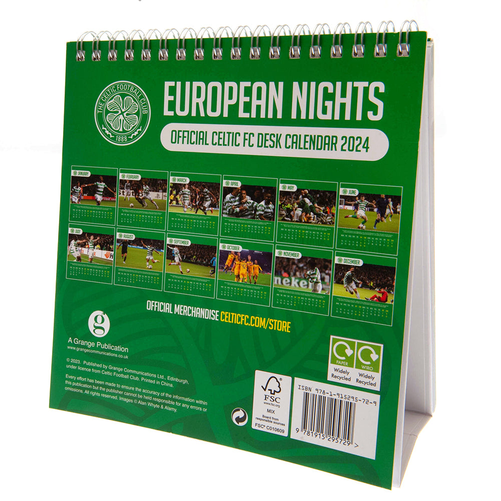 Celtic FC Desktop Calendar 2024 Official Merch   TM 03000 Celtic FC Desktop Calendar 2024 2 