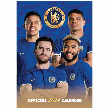 Chelsea FC A3 Calendar 2024 - Officially licensed merchandise.