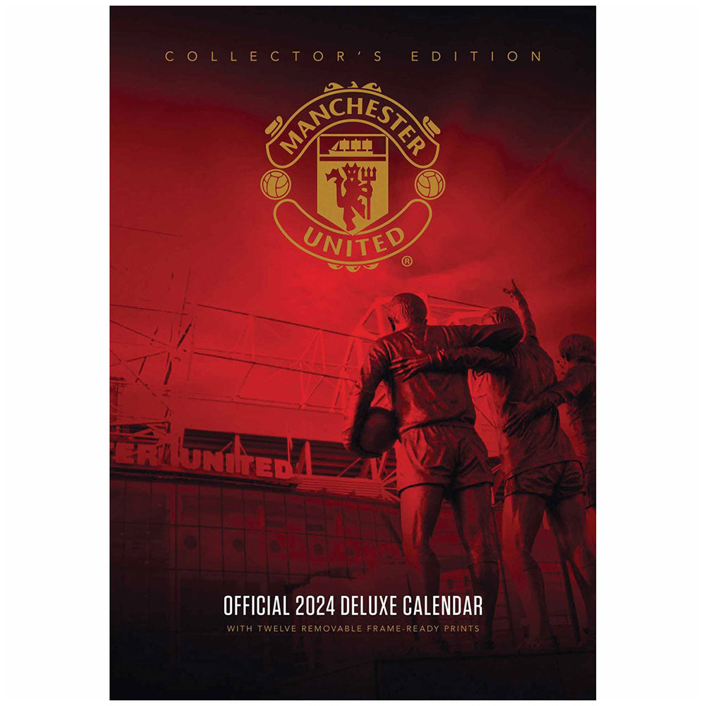 Manchester United FC Deluxe Calendar 2024 - Officially licensed merchandise.