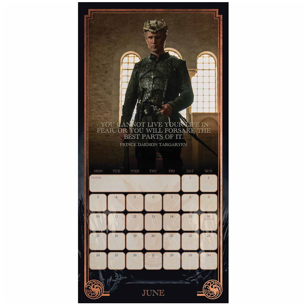 House Of The Dragon Square Calendar 2024 Official Merch   TM 03133 House Of The Dragon Square Calendar 2024 1 