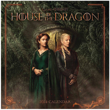 House Of The Dragon Square Calendar 2024 - Officially licensed merchandise.