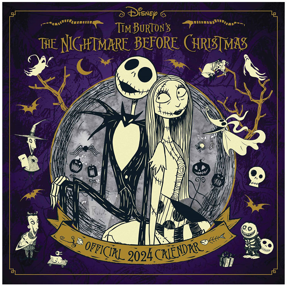 The Nightmare Before Christmas Square Calendar 2024   TM 03143 Nightmare Before Christmas Square Calendar 2024 