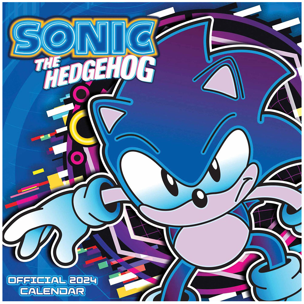 Sonic The Hedgehog Square Calendar 2024 - Officially licensed merchandise.