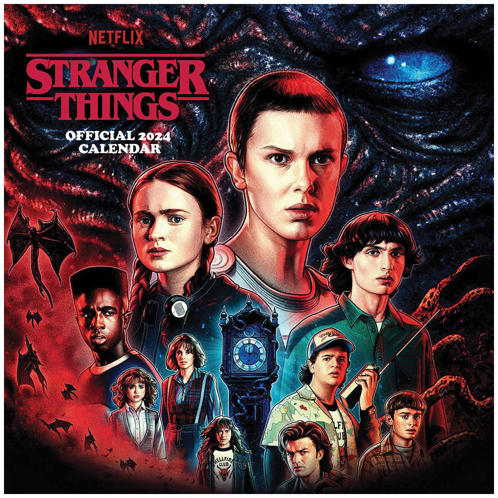 Stranger Things Square Calendar 2024 - Officially licensed merchandise.