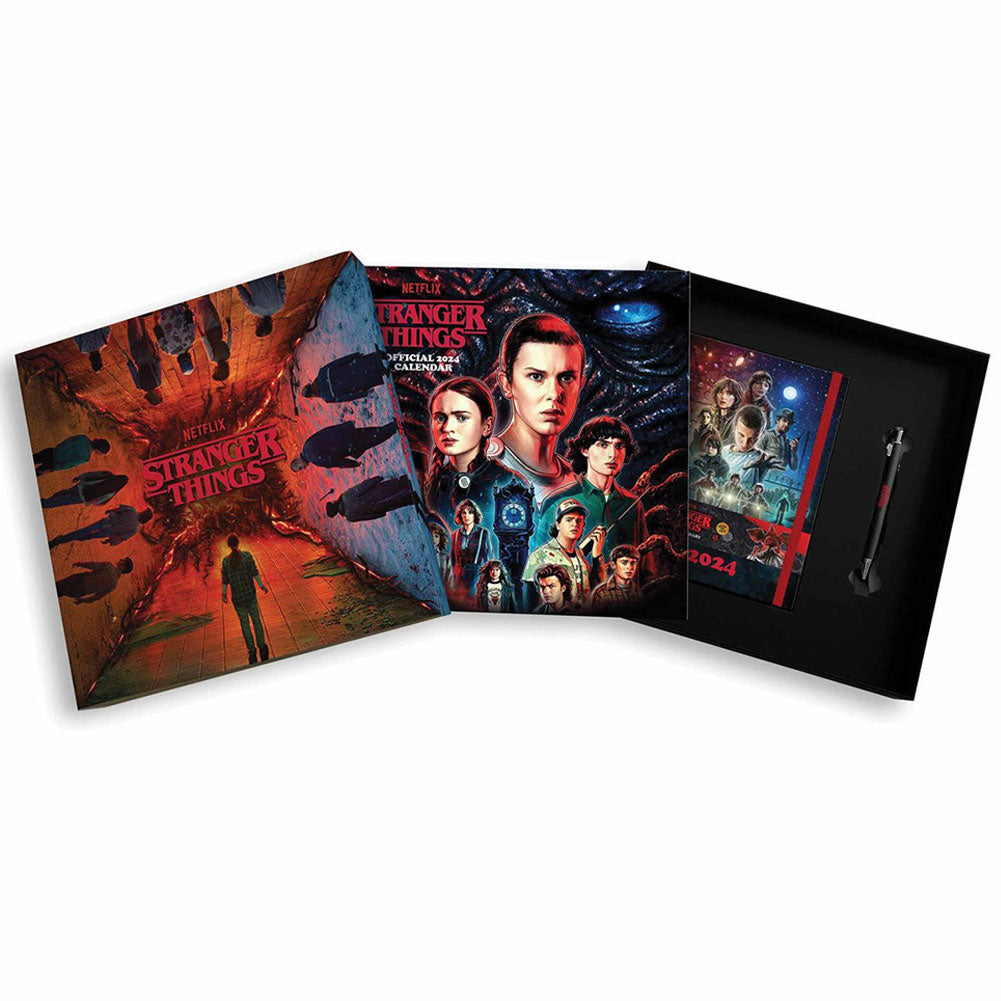 Stranger Things Calendar & Diary Gift Box 2024 - Officially licensed merchandise.