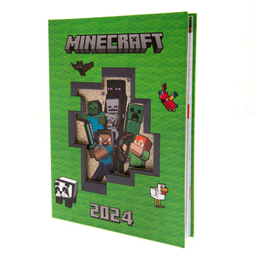 Minecraft A5 Diary 2024 - Officially licensed merchandise.