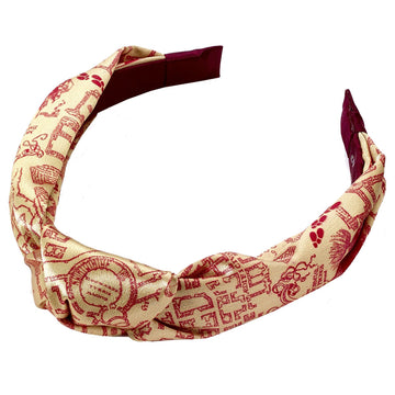 Harry Potter Knotted Headband Marauders Map - Officially licensed merchandise.