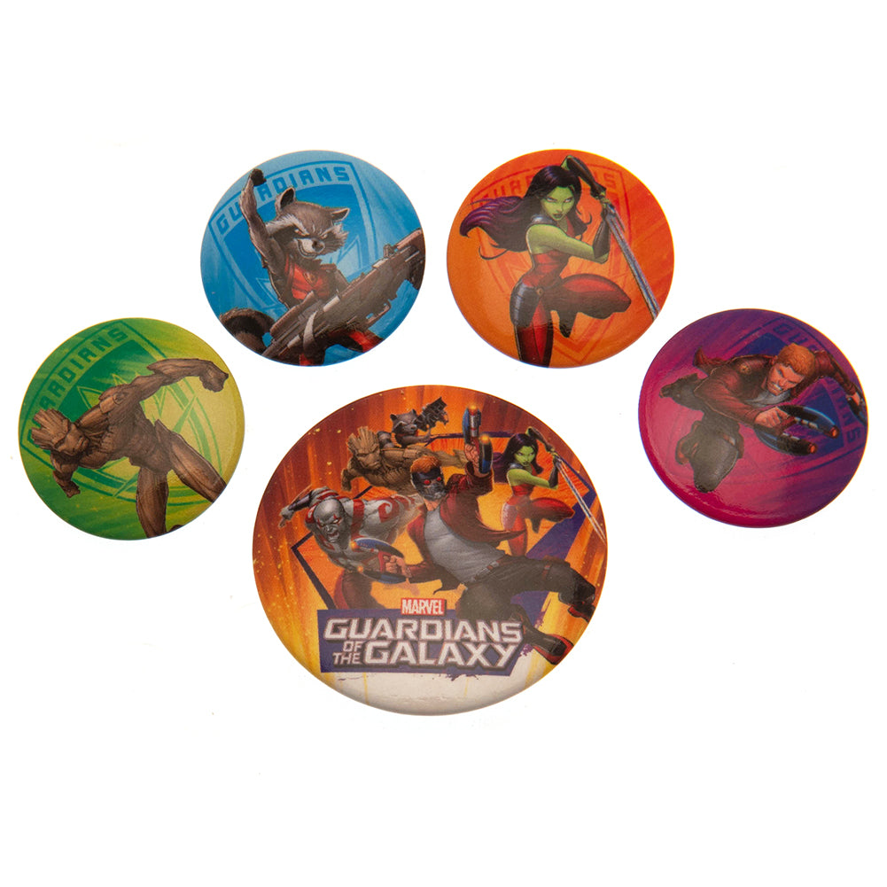 Guardians Of The Galaxy Button Badge Set - Officially licensed merchandise.