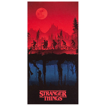 Stranger Things Towel Upside Down - Officially licensed merchandise.