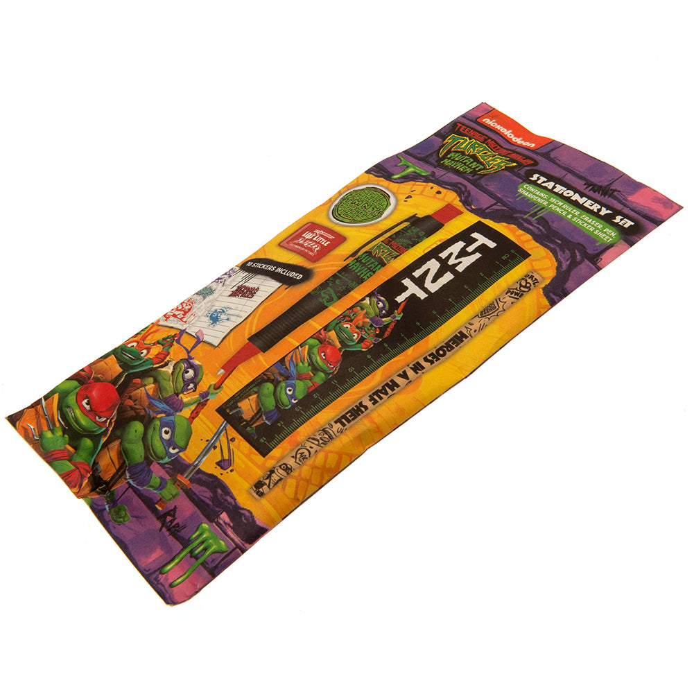 Teenage Mutant Ninja Turtles 5pc Stationery Set - Officially licensed merchandise.