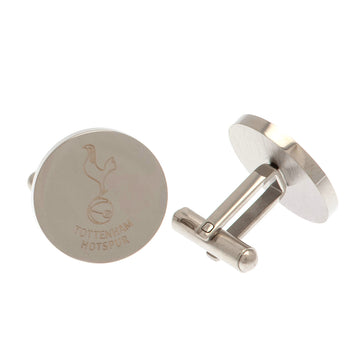 Tottenham Hotspur FC Stainless Steel Round Cufflinks - Officially licensed merchandise.