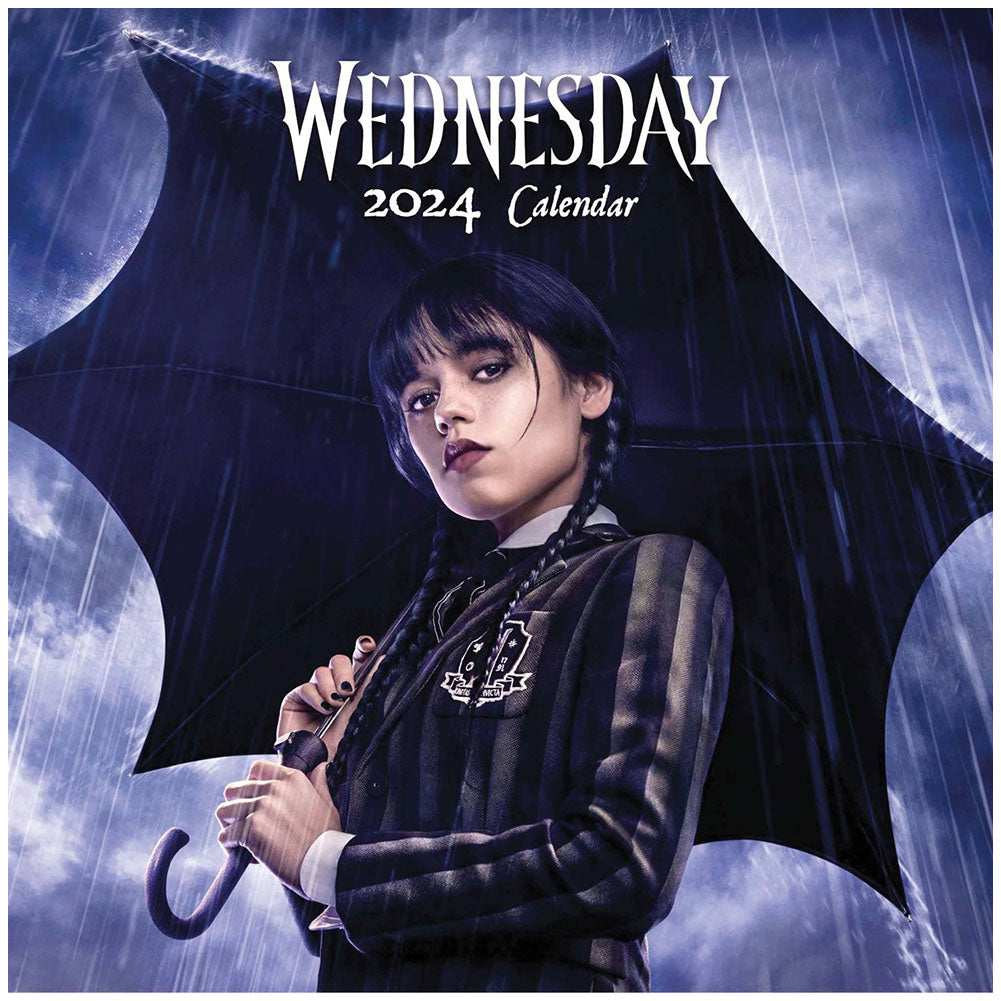 Wednesday Square Calendar 2024 - Officially licensed merchandise.