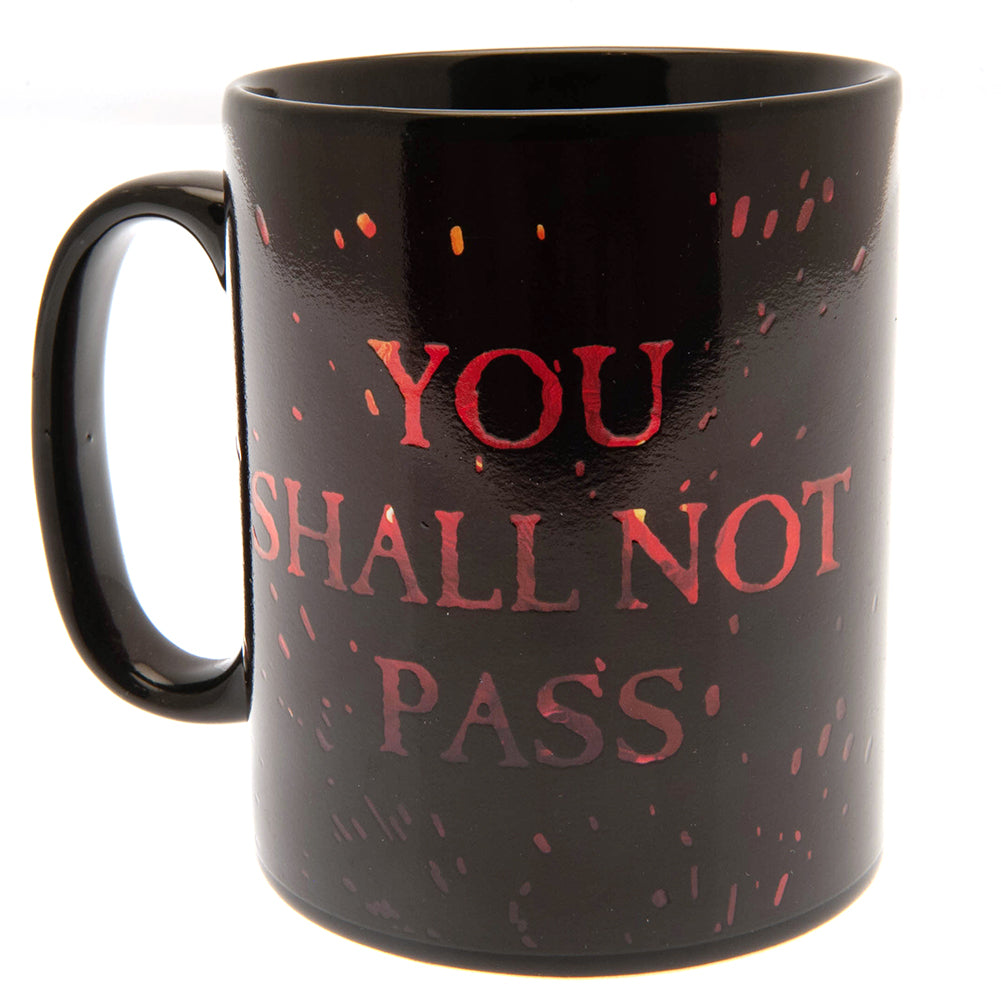 The Lord Of The Rings Heat Changing Mega Mug Shall Not Pass - Officially licensed merchandise.