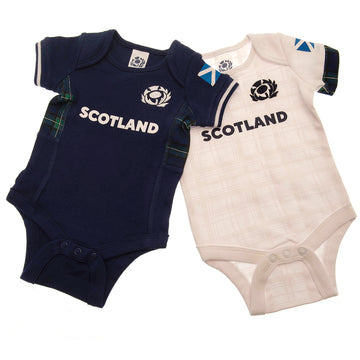 Scotland RU 2 Pack Bodysuit 0/3 mths GT - Officially licensed merchandise.