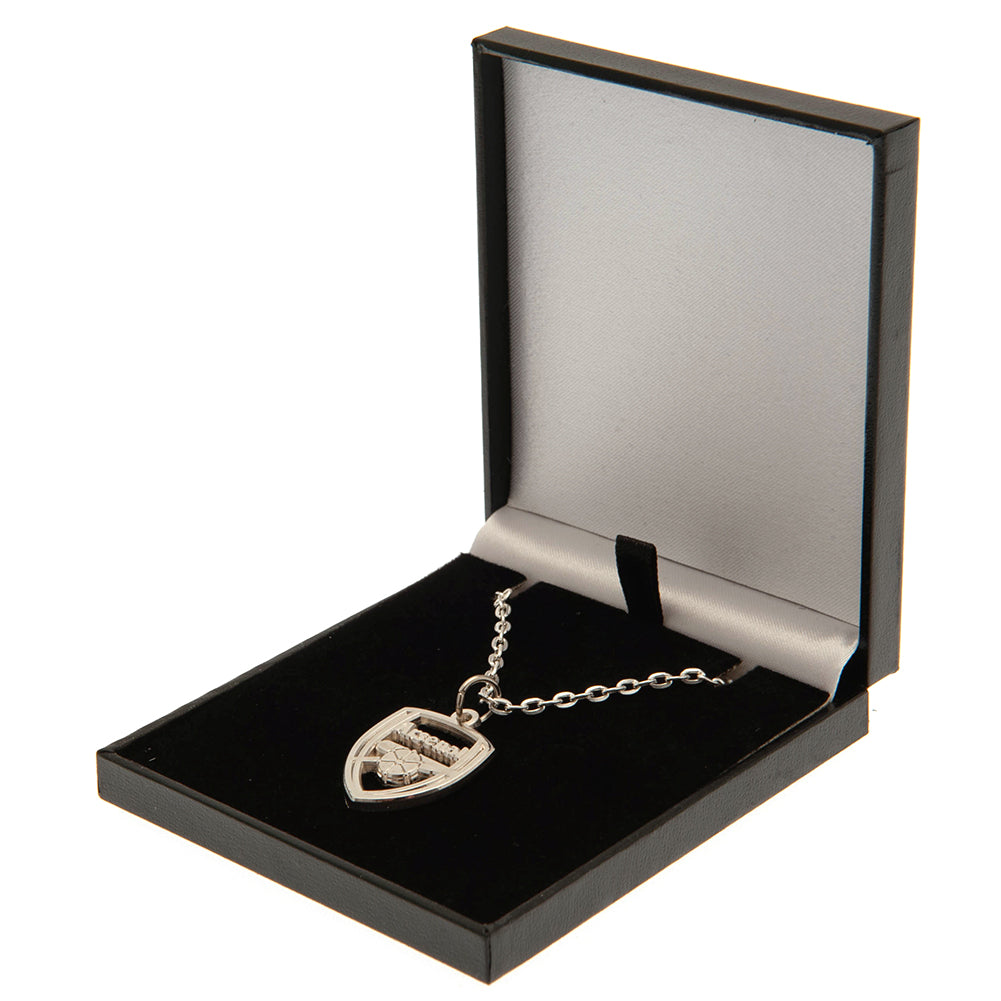 Arsenal FC Silver Plated Boxed Pendant CR - Officially licensed merchandise.