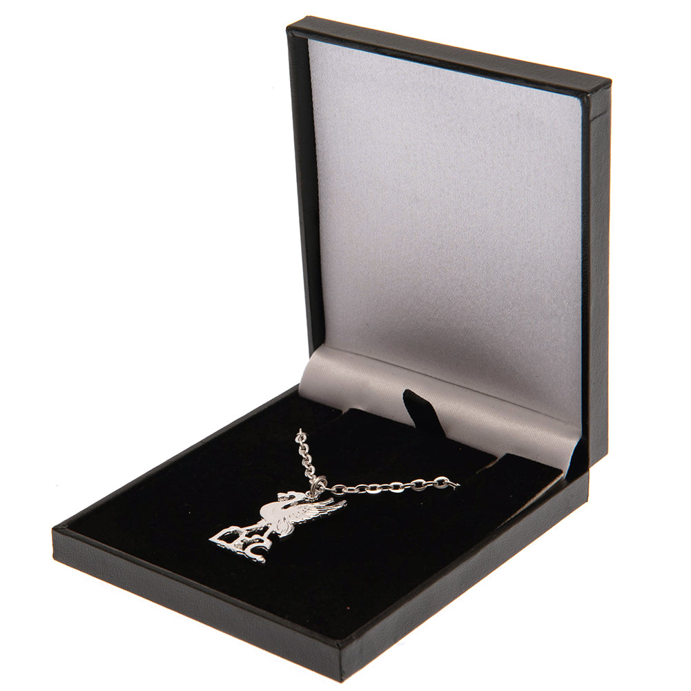 Liverpool FC Silver Plated Boxed Pendant LB - Officially licensed merchandise.