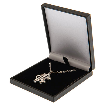 Rangers FC Silver Plated Boxed Pendant - Officially licensed merchandise.