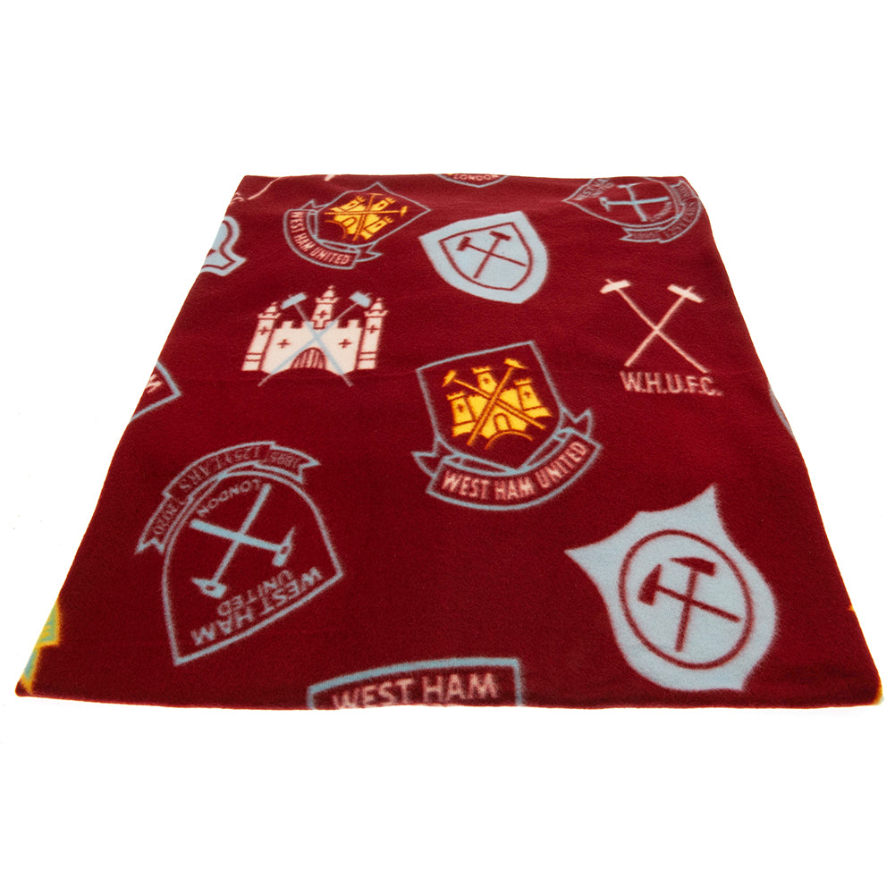 West Ham United FC Fleece Blanket HC - Officially licensed merchandise.