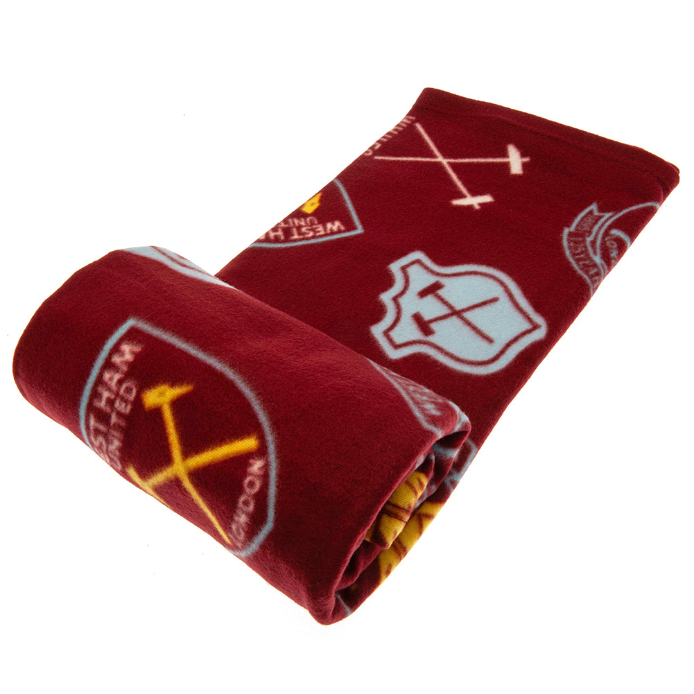 West Ham United FC Fleece Blanket HC - Officially licensed merchandise.