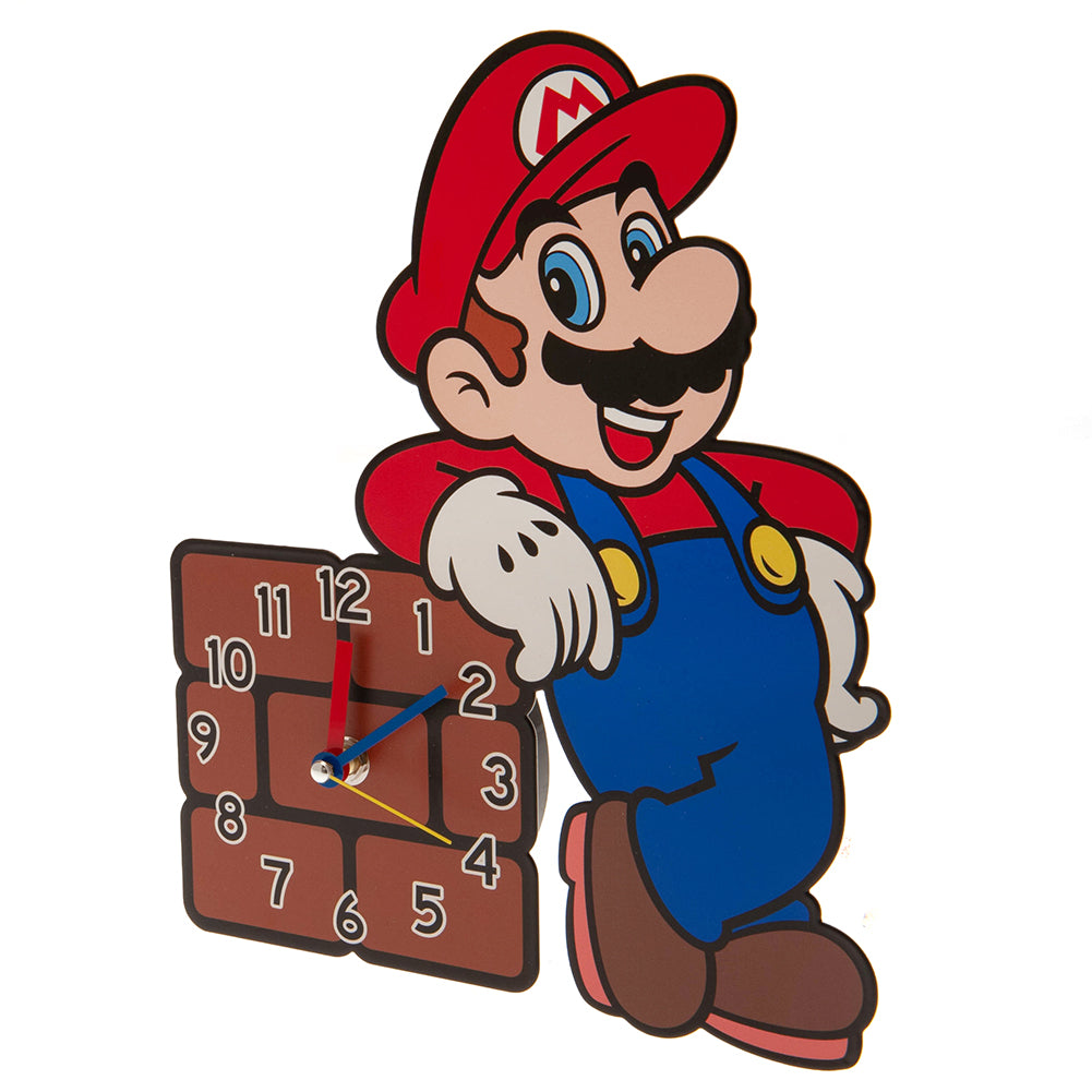 Super Mario Premium Metal Wall Clock - Officially licensed merchandise.