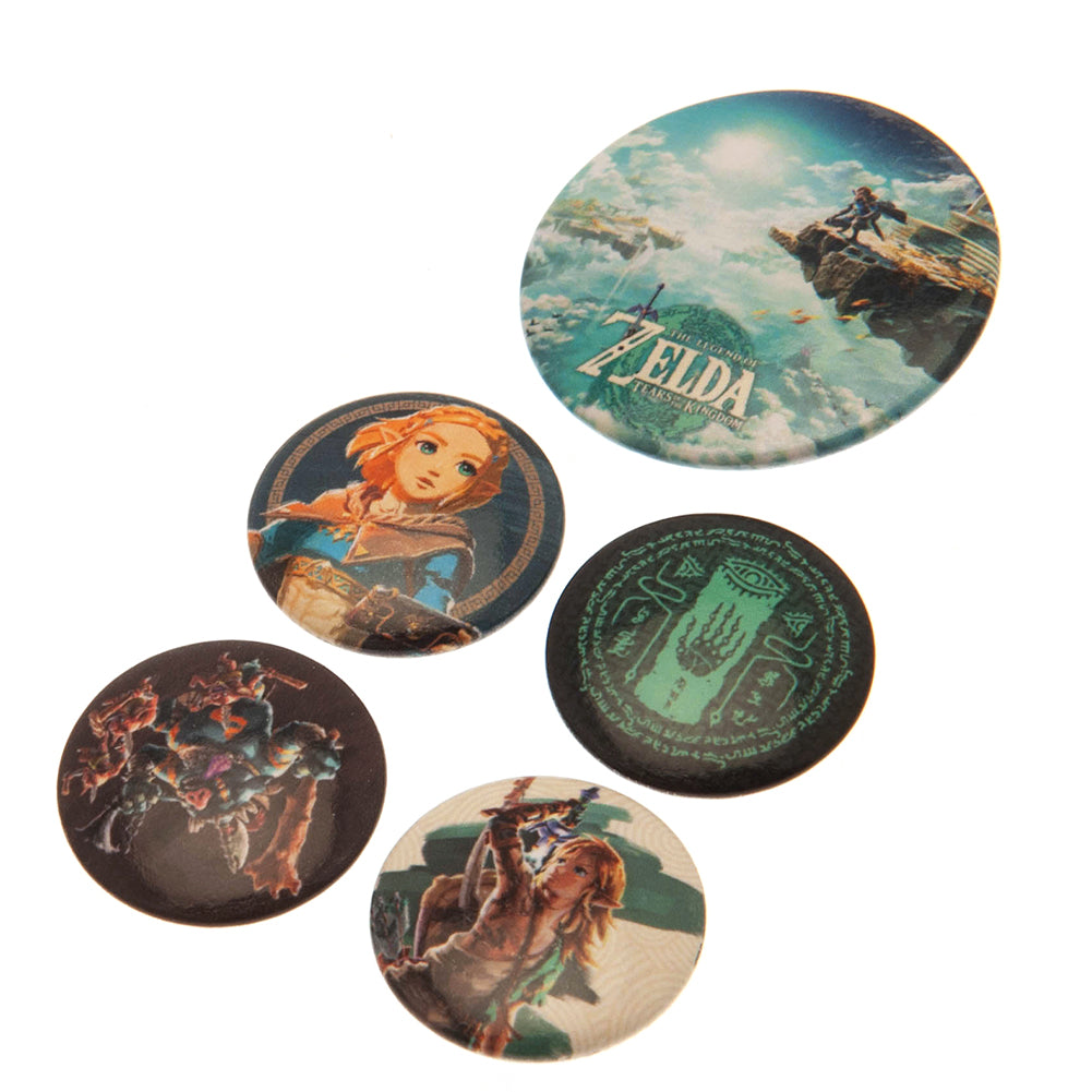 The Legend Of Zelda Button Badge Set - Officially licensed merchandise.