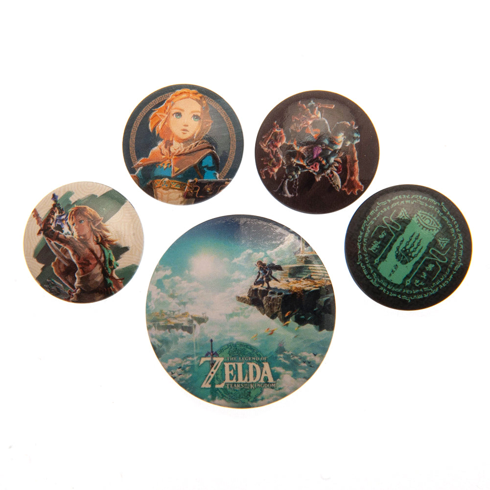 The Legend Of Zelda Button Badge Set - Officially licensed merchandise.