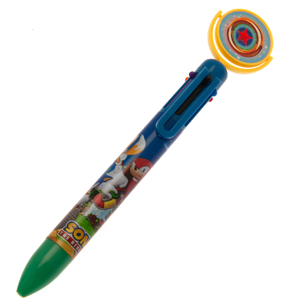 Sonic The Hedgehog Multi Coloured Pen - Officially licensed merchandise.