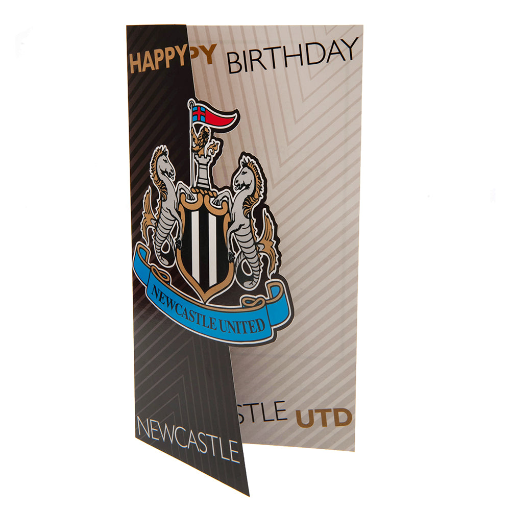 Newcastle United FC Birthday Card - Officially licensed merchandise.