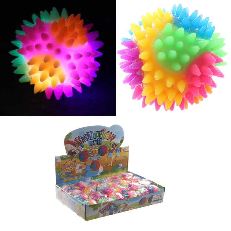 Fun Kids Spiky Bouncy Light Up Ball 5.5cm